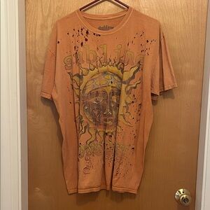 Urban Outfitters Orange Graphic Tee